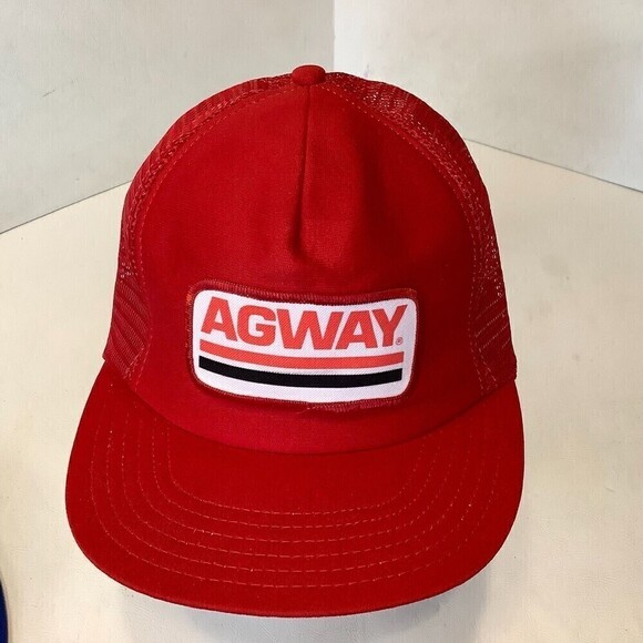 Vintage Agway Red Trucker Hat The Winner Tag Made USA Snapback One Size - Picture 2 of 7